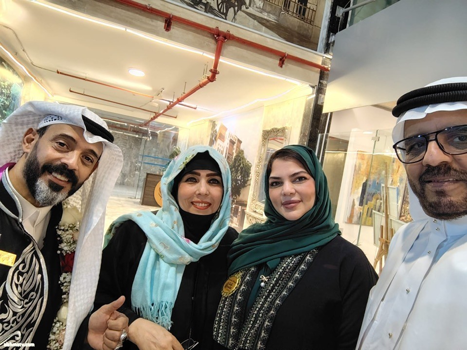 افتتاح سمو الاميره نوف بنت فيصل معرض بصمه ابداع ومشاركه البرفسور إلهام جان 22-12-2025Elham Jan Art