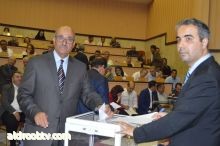 الإعلامية حنان لعروسي  	انتخاب عبد القادر معروف رئيسا للمجلس الشعبي الولائي بوهران حصل على الأغلبية الساحقة بـ 46 صوتا