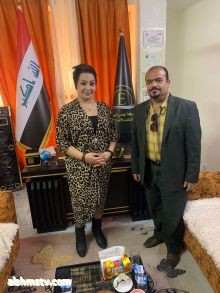 ايناس البياتي م/زياره  زارنا اليوم البروفيسور باسم الجميلي المحترم لمقر شركه ايناس البياتي كانت هذه الزياره فخر ووسام شرف واعتزاز لنا جميعآ حيث تناولنا أحاديث الشركه والاعلانات والأعمال القادمه من مسلسلات وبرامج وبعض الأمور التي تخص الشركه، شكرا لك على هذ