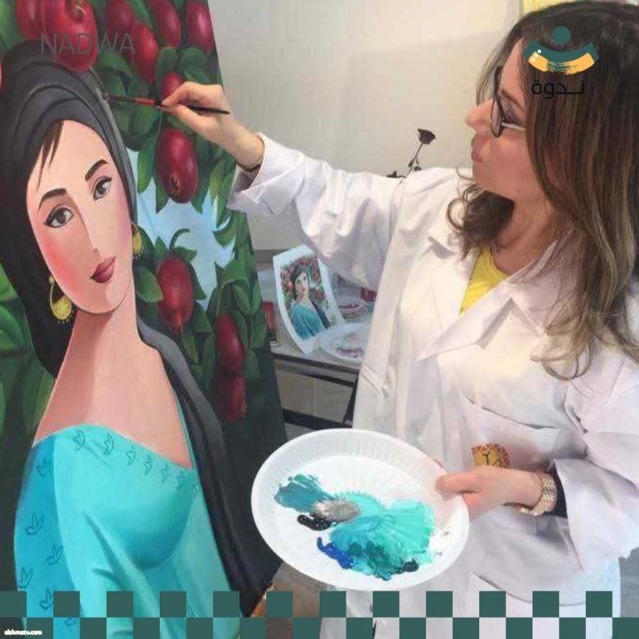 الفنانة العراقية نادية أوسي تتميّز أعما
